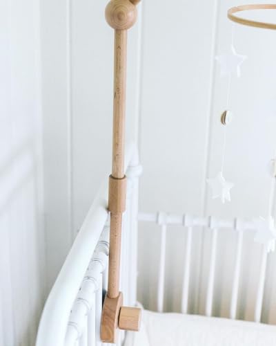 Baby Crib Mobile Holder - 31 inch Natural Beechwood Arm