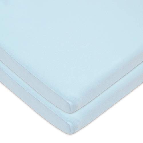 American Baby Company 2 Pack Natural Cotton Cradle Sheets 1