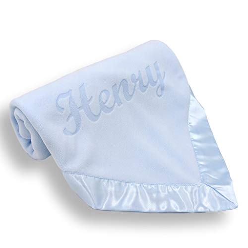 Custom Catch Personalized Baby Blanket for Boys - Blue 1