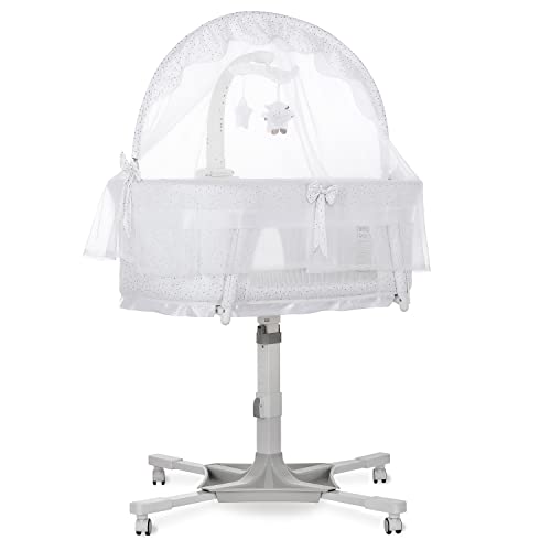 Dream On Me Breeze Swivel Bassinet in White