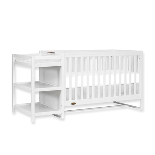 Dream On Me Milo 5-in-1 Crib Changing Table in White