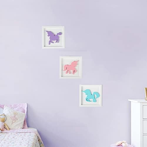 Unicorns Wall Decor Set for Girls Room