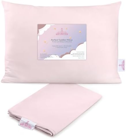 Konas Perfect Pink Toddler Pillow - 13x18 Inch - Ages 2-3