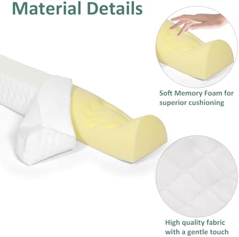 Shinnwa Memory Foam Bed Bumpers 2-Pack Safety Guard