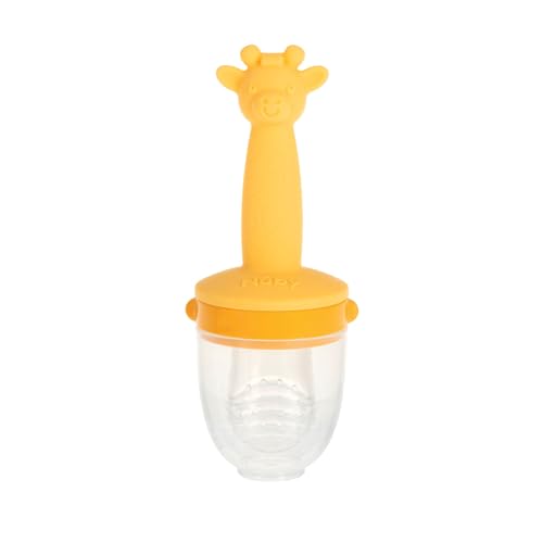 Nuby Silicone Nibbler Feeder - Yellow Giraffe 10 Months