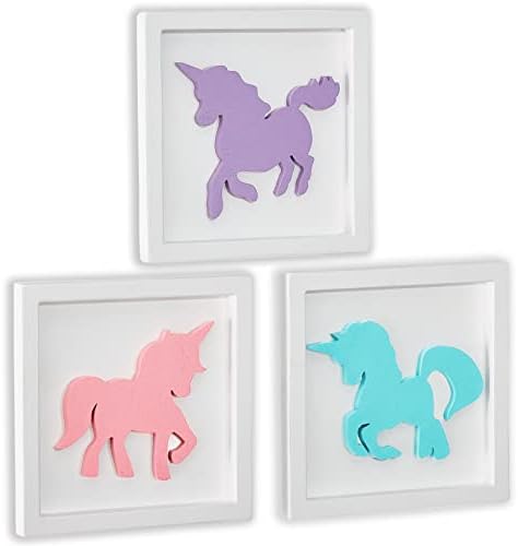 Unicorns Wall Decor Set for Girls Room