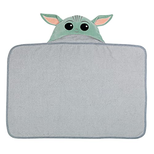 Lambs Ivy Star Wars Grogu Hooded Bath Towel