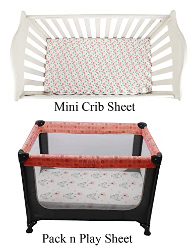Tontukatu Pack n Play Stretchy Fitted Sheets 3 Pack
