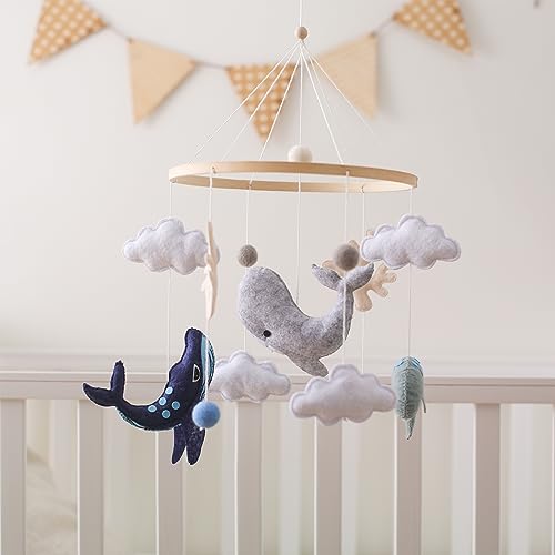 EERKEOD Ocean Whale Crib Mobile Decor