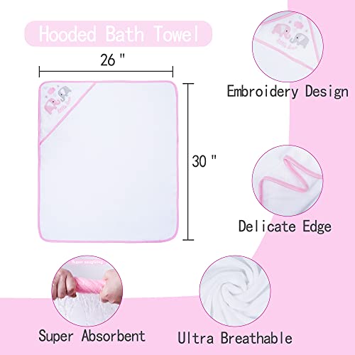Viviland Baby Towel Set with 5 Washcloths 1