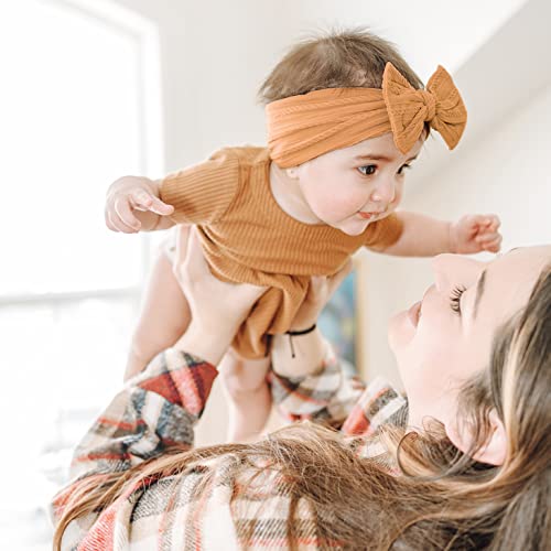 Prohouse 12 PCS Soft Stretchy Baby Headbands
