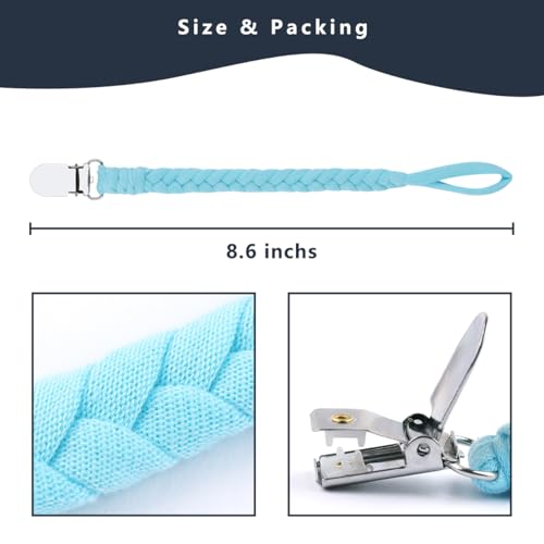 TIMPHO Pacifier Clips Handmade Braided Holder for Baby 1