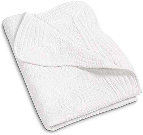 MONOBLANKS Baby Quilt Personalized Monogram Lightweight Embossed Throw Blanket
