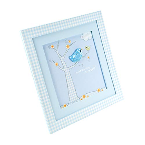 Baby Boys Pastel Little Bird Wall Hanging Picture Frame