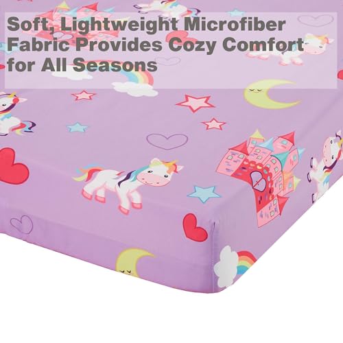 EVERYDAY KIDS Unicorn Dreams Toddler Sheet Set
