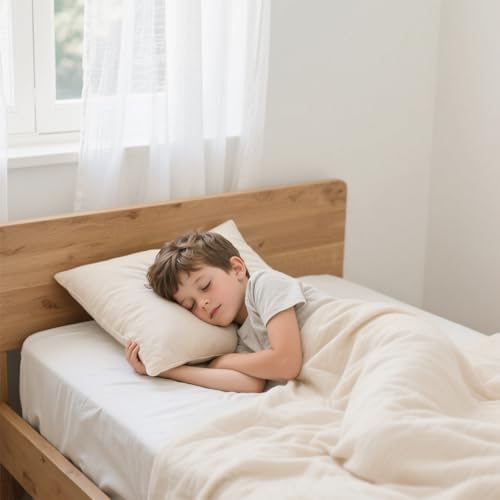LOFE Organic Pillow with Pillowcase - 16x22 Kids Pillow
