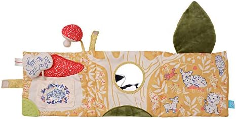 Deer One Soft Activity Crinkle Book with Squeaker and Mirror