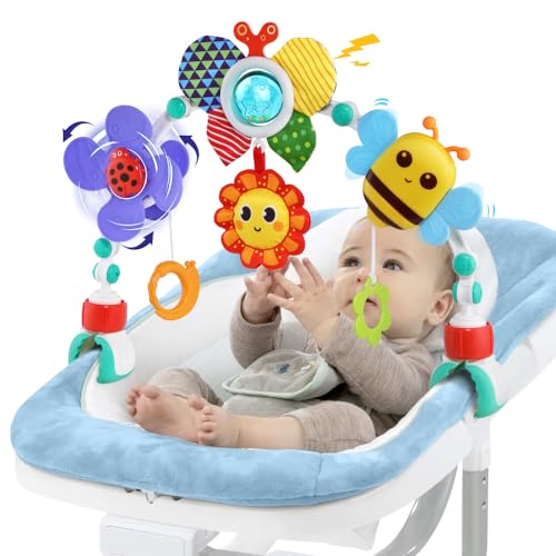 Baby Stroller Arch Toys with Sensory Play and Hanging Accessories