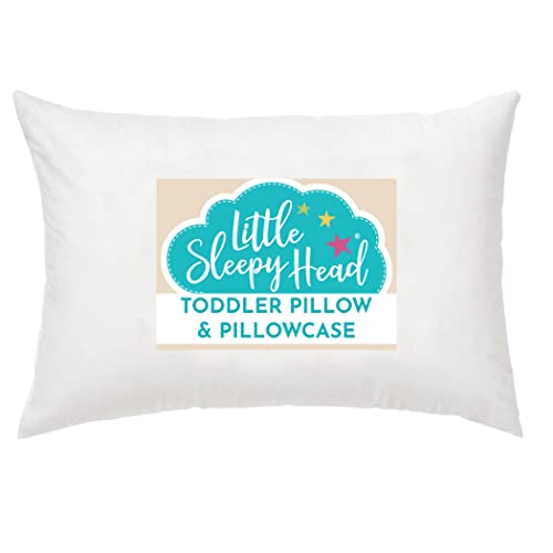 Little Sleepy Head Toddler Pillow 13x18 with Pillowcase - Kids Bedding