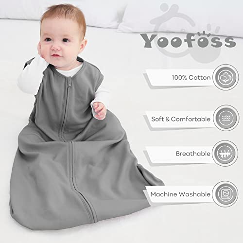Yoofoss 6-12 Months Baby Sleep Sack 3 Pack 100 Cotton