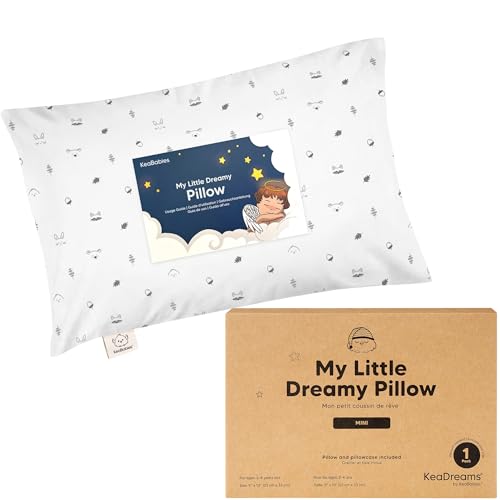 Mini Toddler Pillow with Organic Cotton Pillowcase - 9x13 Acorn
