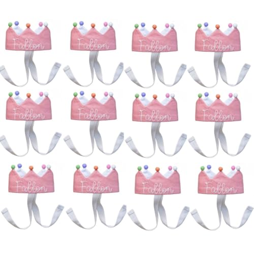 Personalized Baby Birthday Crown with Embroidered Name 1