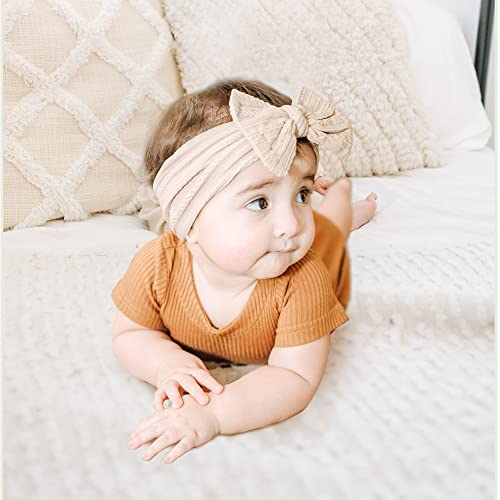 Prohouse 12 PCS Soft Stretchy Baby Headbands