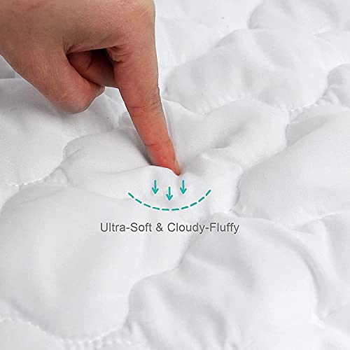 Biloban Crib Mattress Protector Sheet Fitted Waterproof 52x28