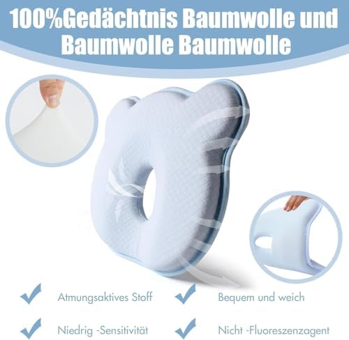 2025 New Upgrade Donut Head Shaping Pillow Blue