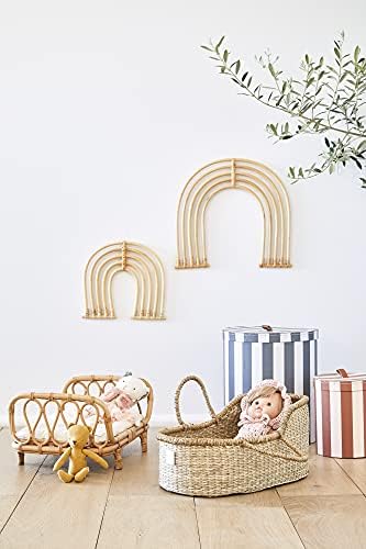 Rattan Rainbow Wall Decor Set of 2 - Handmade 1
