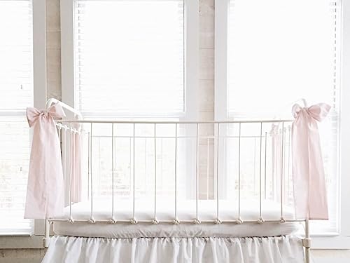 Handmade Large Cib Bow Baby Pink
