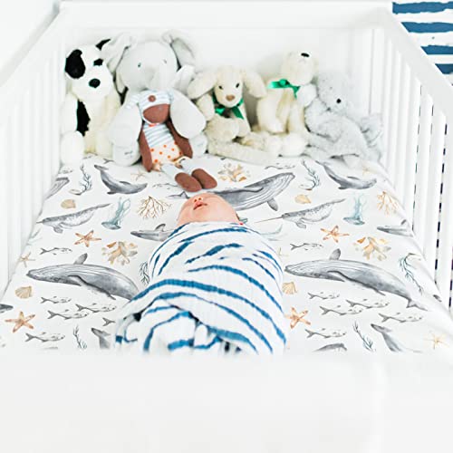 GRSSDER Stretchy Ultra Soft Crib Sheets Set of 2