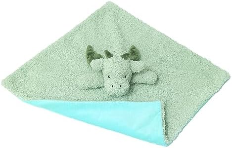 Baby Green Dragon Plush Security Blanket 14 Inches