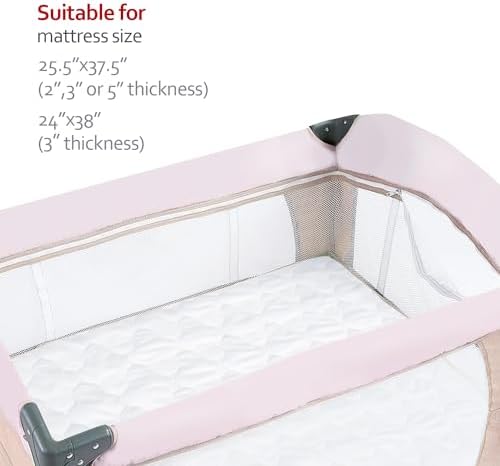 Moonsea Pack and Play Mattress Pad Cover 27x39 Soft Waterproof Protector