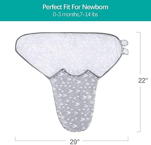 Biloban Baby Swaddles 0-3 Months 2 Pack