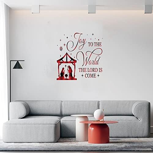 Joy to the World The Lord is Come Vinyl Wall Sticker