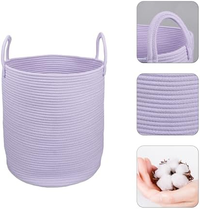 XUANGUO Tall Rope Laundry Basket with Handles