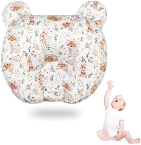 ParkistStar Baby Breathable Travel Pillow with Bear Shape