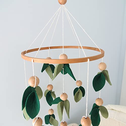 Forest Baby Mobile with Wooden Beads