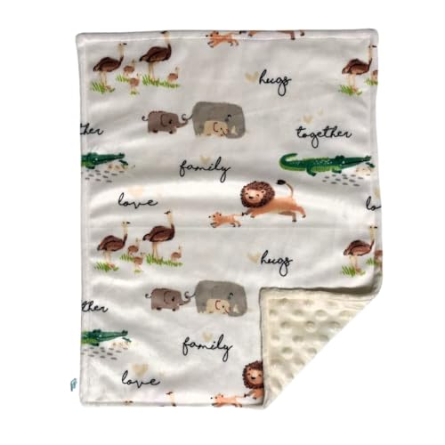 KiwiKisses Safari Jungle Family Lovey Security Blanket 1