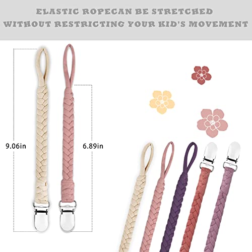 Braided Pacifier Clips for Baby - Unisex Design