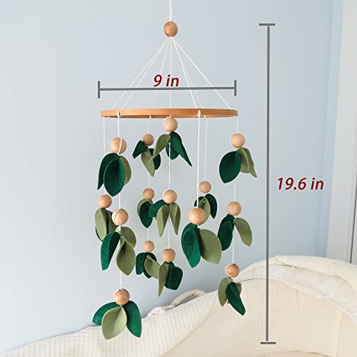 Forest Baby Mobile with Wooden Beads