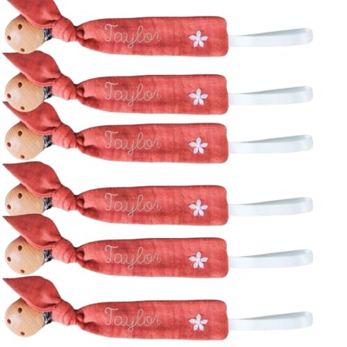 Personalized Pacifier Soother Clip - Wooden 6 Inch L x 1 Inch W