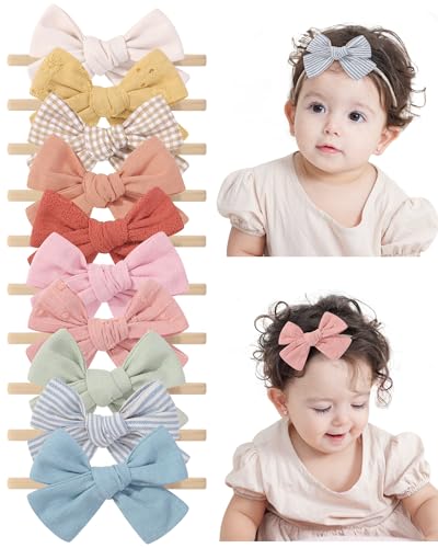 Doboi 10PCS Baby Girls Headbands Hair Bows