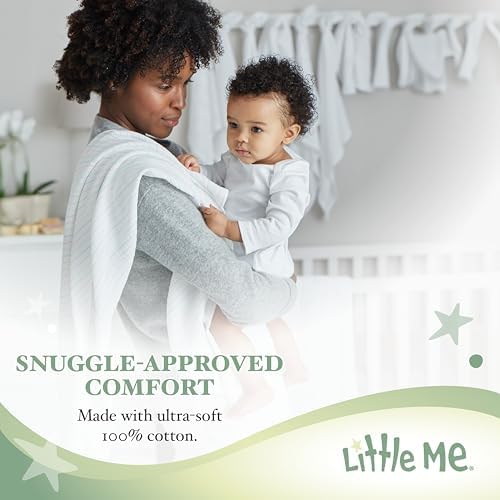 Little Me Gender Neutral Receiving Blanket 30 x 27 Inches