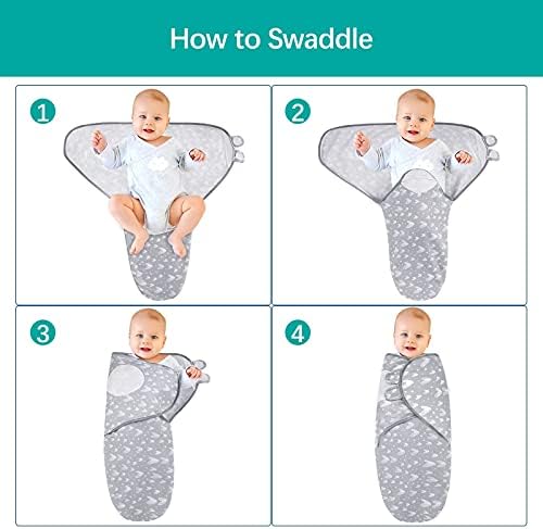 Biloban Baby Swaddles 0-3 Months 2 Pack