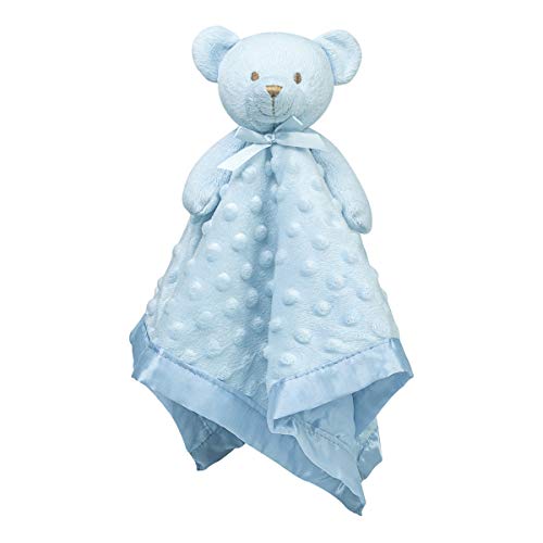 Pro Goleem 16 Inch Soft Blue Teddy Bear Lovey Blanket