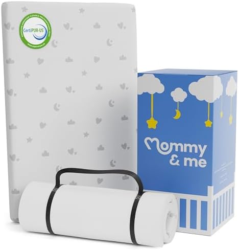 Mommy Me Pack Play Mattress Pad with Waterproof Cover