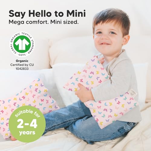KeaBabies Mini Toddler Pillow - 9x13 Organic Sleep Pillow