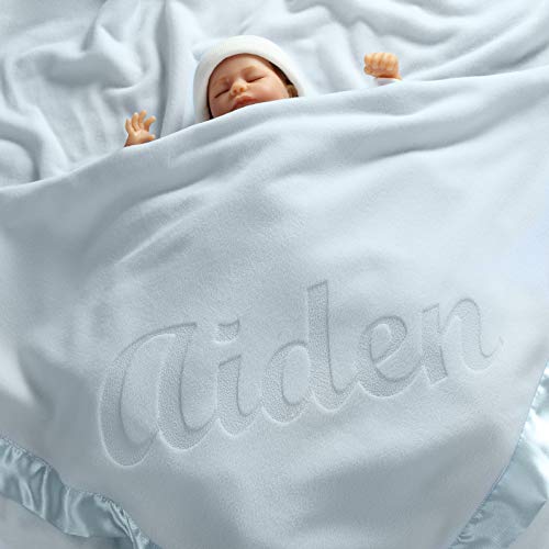 Custom Catch Personalized Baby Blanket for Boys - Blue 1